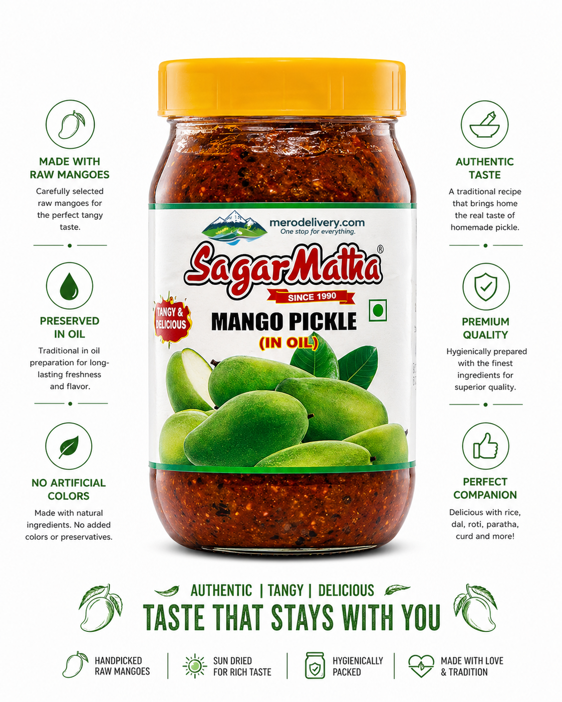 Mango pickle 380g - Sagarmatha foods