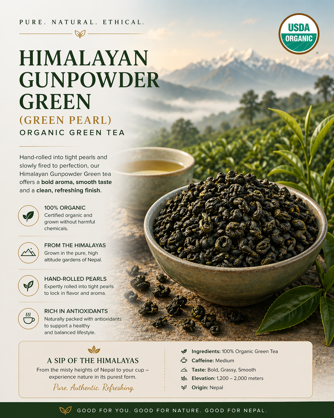 Annapurna Mist | Artisanal Organic Green Tea